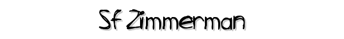 SF Zimmerman font
